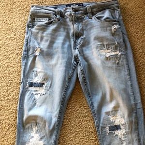 Hollister Super Skinny Distressed Jeans